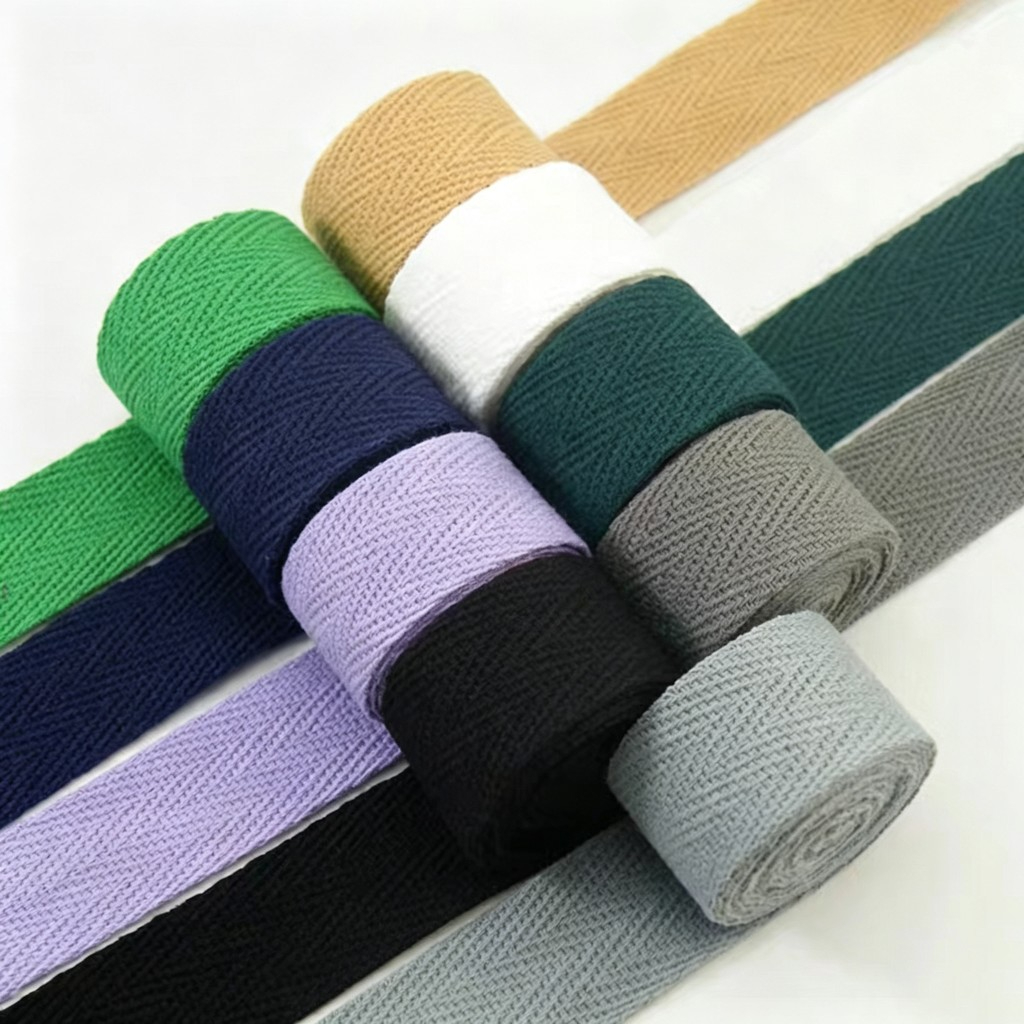 Plain Woven 100% Natural Cotton Webbing